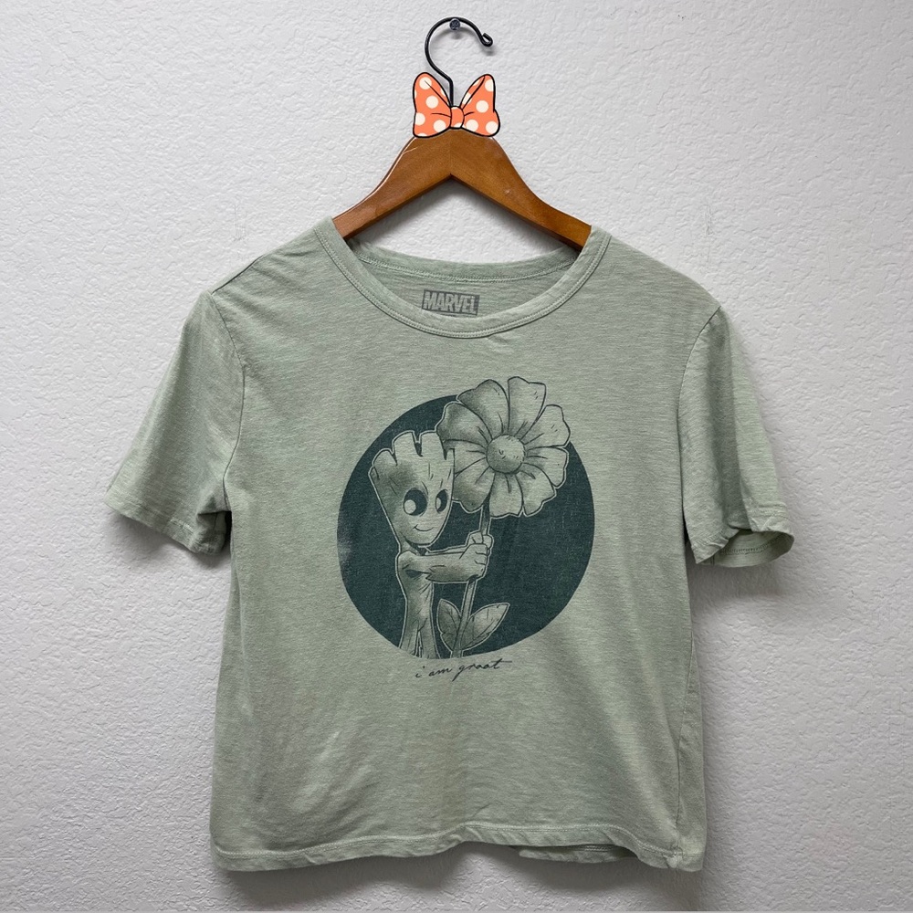 MARVEL “I am Groot” Cutie Crop Green Tee, Disney